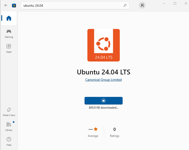 Поиск-Загрузка-Ubuntu-24-04-From-Microsoft-Store