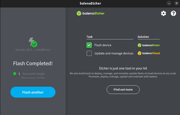 Flash-Completed-Etcher-Ubunut-Linux