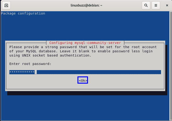 Установить-MySQL-сервер-Root-пароль-Debian