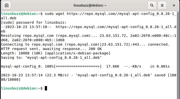 MySQL-APT-Config-Debian-Linux