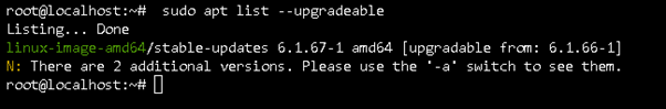 List-Only-Upgradeable-Package-Apt-Command