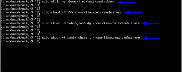 Разрешения для Samba-Share-Linux