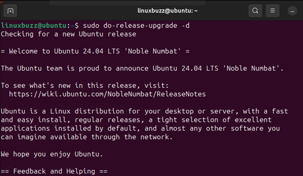 Обновление Ubuntu 22.04 до Ubuntu 24.04 LTS через командную строку