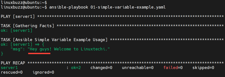 Ansible-Playbook-Execution-Variable-debug-module