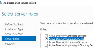 Установка роли ADDS на Windows Server