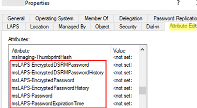 Атрибут msLAPS-Password