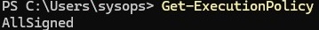 политика выполнения powershell разрешает запускать только подписанные файлы