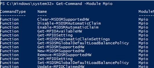 модуль powershell mpio