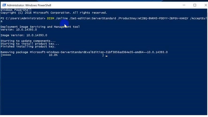 dism /online /set-edition:ServerStandard /productkey