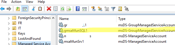 msDS-GroupManagedServiceAccount