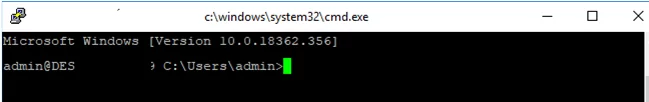 оболочка cmd.exe в сессии windows ssh