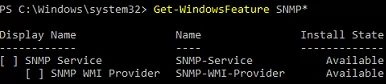 powershell: проверка службы snmp