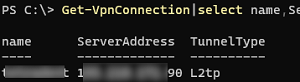 powershell - список профилей vpn в windows