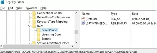 rds сброс GracePeriod через реестр L$RTMTIMEBOMB