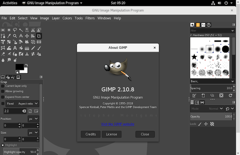 Установите GIMP на Ubuntu 24.04 LTS Noble Numbat