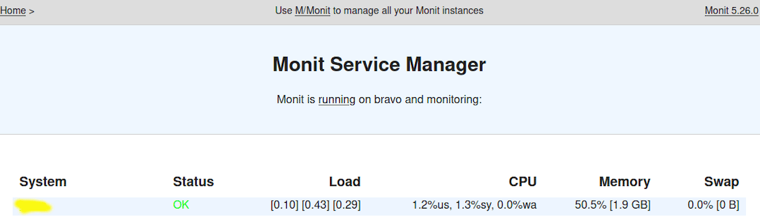 Установите Monit на Ubuntu 24.04 LTS.