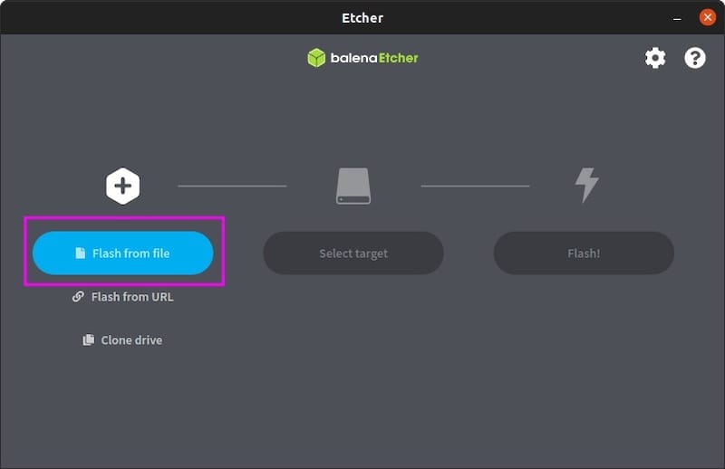 Установите balenaEtcher на Ubuntu 24.04 LTS Noble Numbat