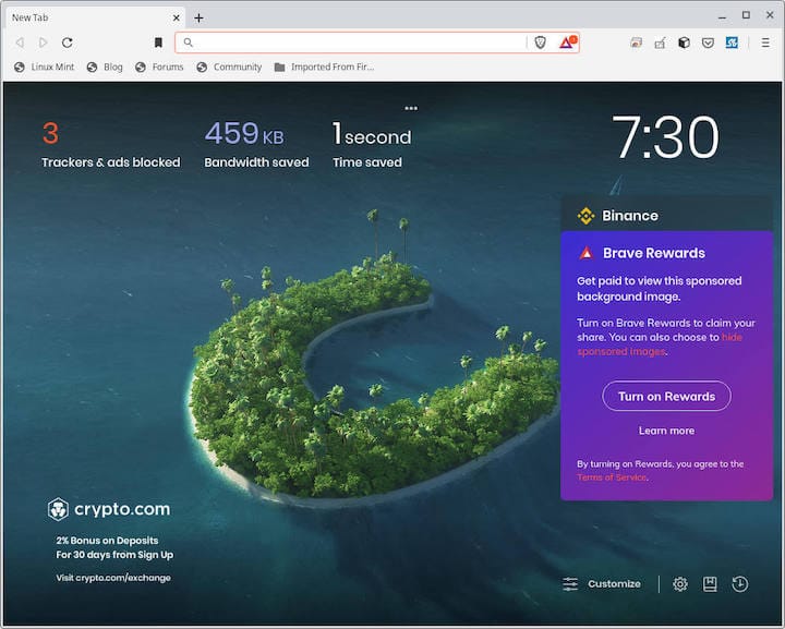 Установите браузер Brave на Ubuntu 24.04 LTS Noble Numbat