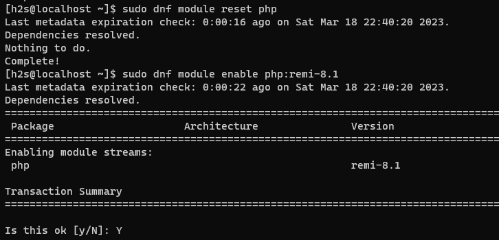 Скачать PHP 8.1 на Almalinux 9 1