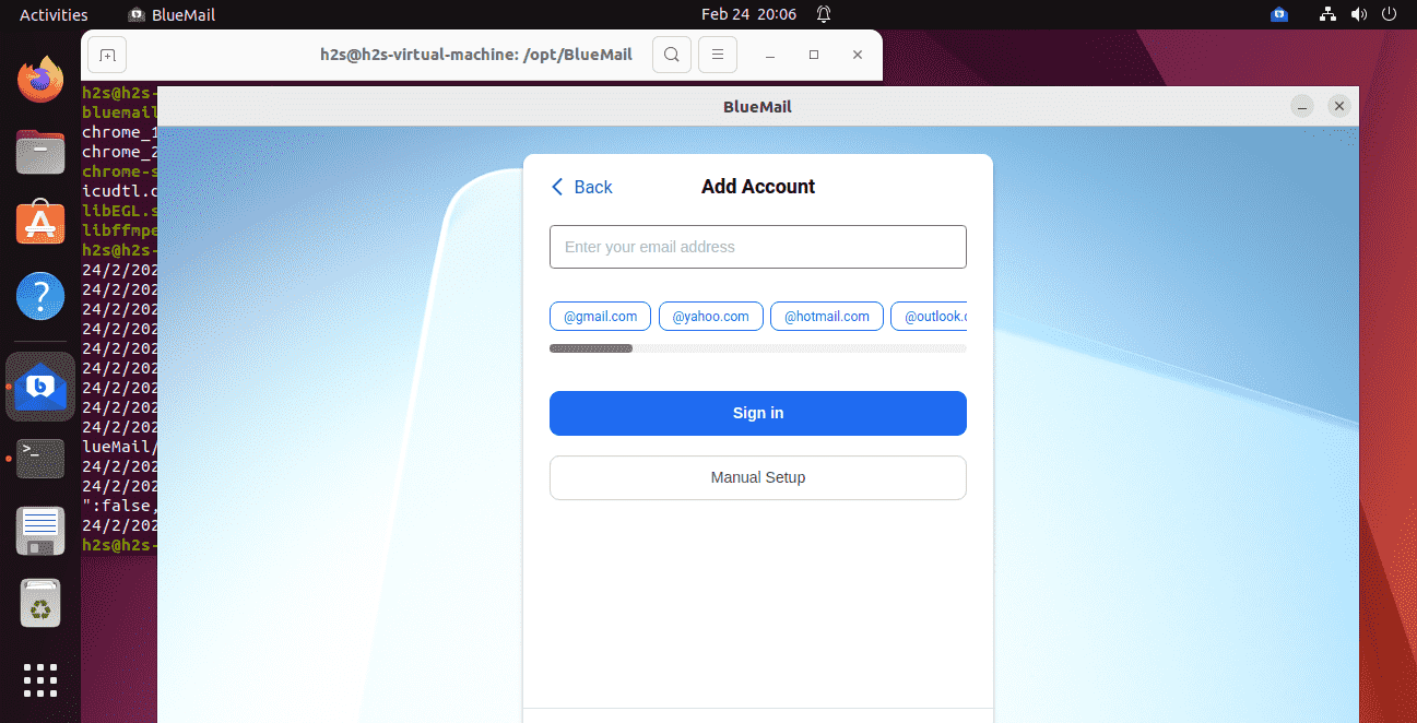 Установка почтового клиента BlueMail на Ubuntu 22.04