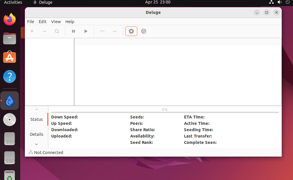 Установка Bittorrent-клиента Deluge на Ubuntu 22.04