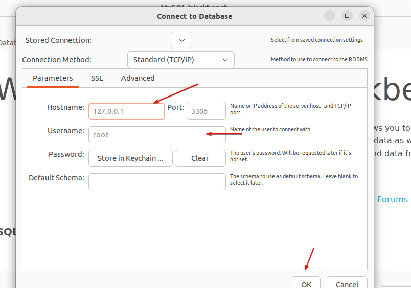 Подключение к удаленной базе данных MYSQL