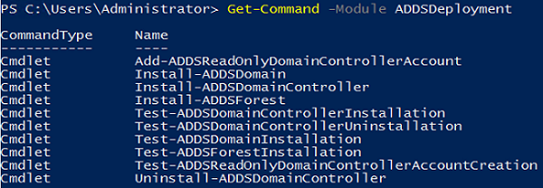 Модуль ADDSDeployment PowerShell - продвижение контроллера домена