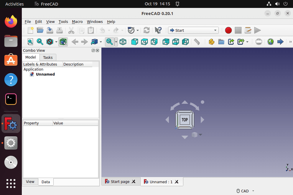 Установка FreeCAD на Ubuntu 22.04 LTS Linux