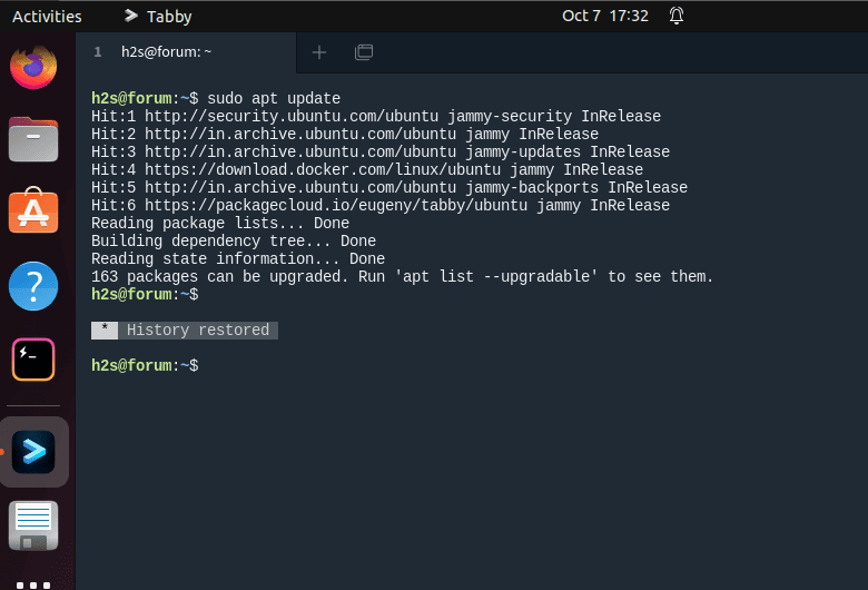 Как установить Tabby Terminal на Ubuntu 24.04 или 22.04 Linux — UNIXS.RU