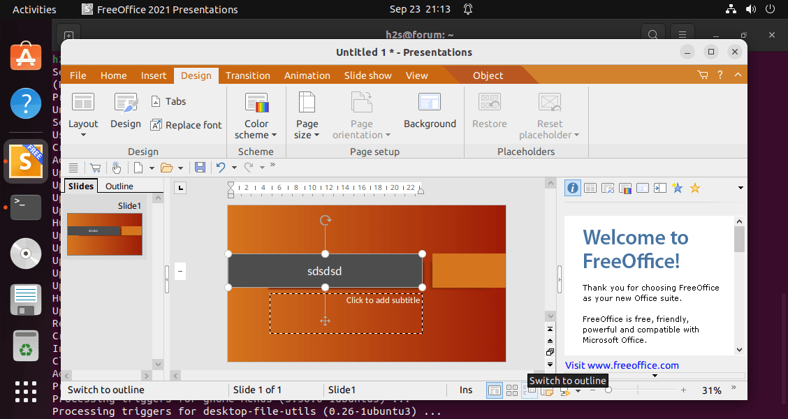 Установка freeoffice на Ubuntu 22.04 Linux