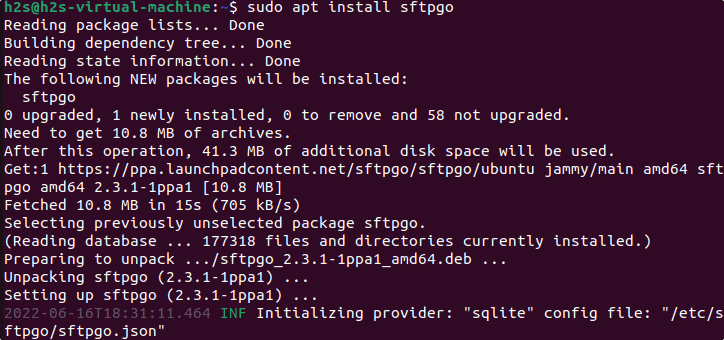 Установка SFTPGo в Linux