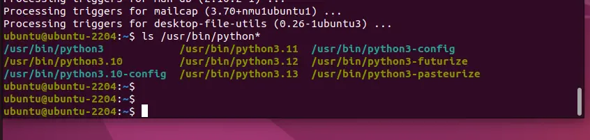 Установите Python 3.13, 3.12 или 3.11 на Ubuntu 24.04, 22.04 или 20.4 ...
