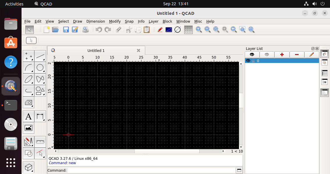 Установка QCAD 2D на Ubuntu 22.04 LInux