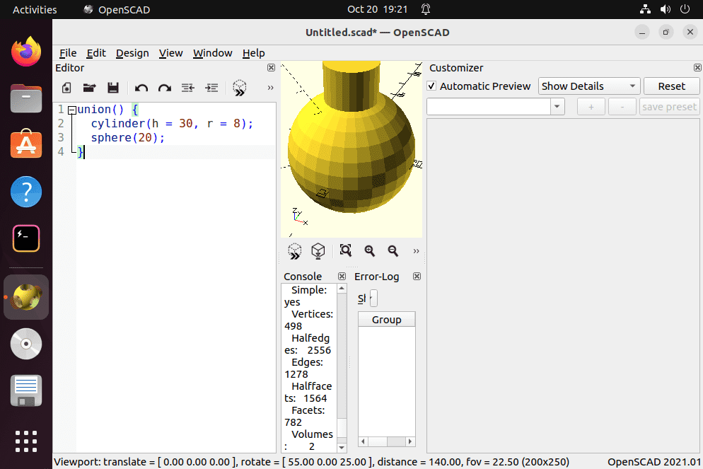 Установка OpensCAD из Ubuntu 22.04