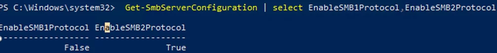 Как проверить, какая версия SMB включена в Windows с помощью PowerShell