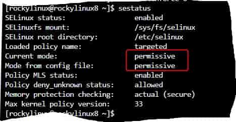 Отключить SELinux в Rocky Linux