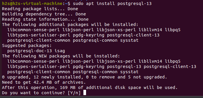 Установка PostgreSQL 13 на Ubuntu 22.04