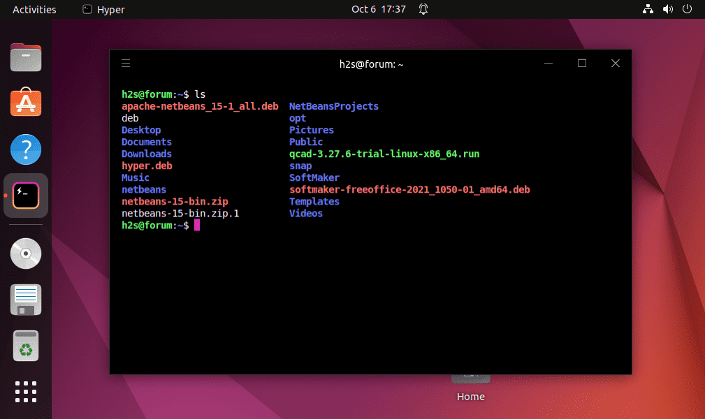 Установка Hyper Terminal на Ubuntu 22.04