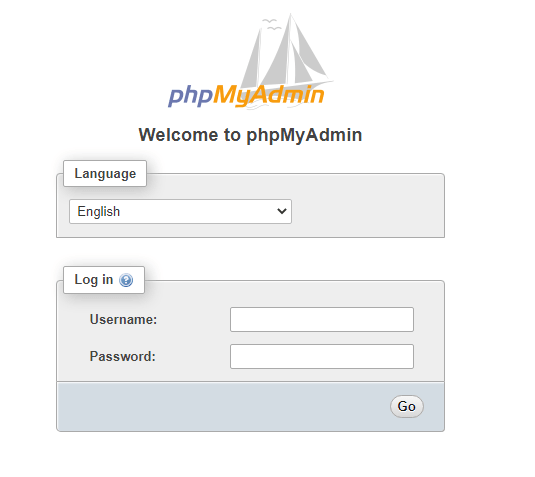 веб-интерфейс phpmyadmin