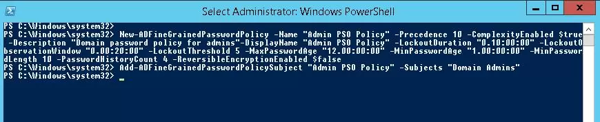 Add-ADFineGrainedPasswordPolicySubject powershell