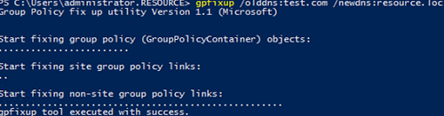 gpfixup - исправление привязок GPO