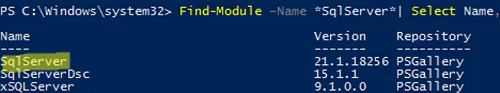 Find-Module в галерее powershell