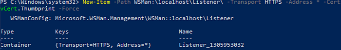 создать https listener в winrm