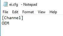 образ windows iso: файл ei.cfg меняет канал на oem