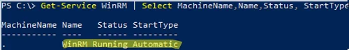 проверить службу winrm на windows