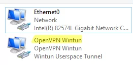 Виртуальный адаптер OpenVPN Wintun в Windows