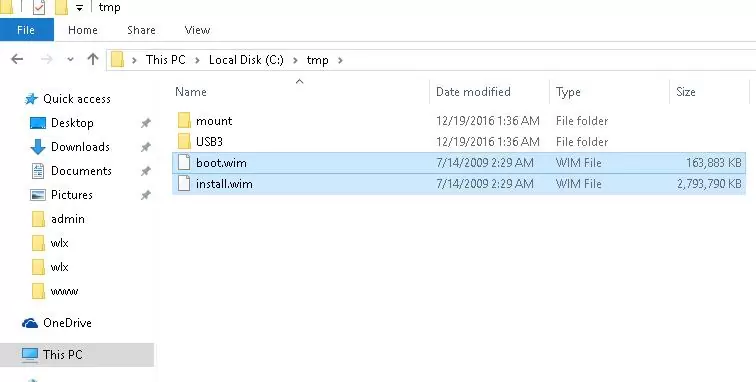 Windows 7 boot.wim и install.wim