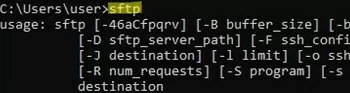sftp.exe инструмент в windows