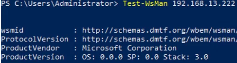 Test-WsMan - проверка возможности подключения WinRM через PowerShell