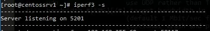iperf3: запуск прослушивающего сервера на linux. 5201 порт